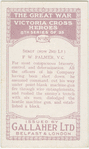 2nd-Lieut. F. W. Palmer, V.C.