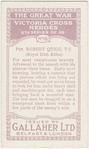 Pte. Robert Quigg, V.C.