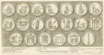 Roman coins commemorating Emperor Trajan's victory over the Dacians (after 106 AD)