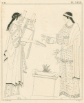 Apollo and Artemis performing a libation at an altar