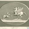 Bellerophon and Pegasus fight the monster Chimera