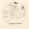 Diana mounted on a hind before a funerary altar