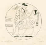 Diana mounted on a hind before a funerary altar