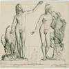 Statue of Ganymede and the eagle  ;  Statue of Ganymede, wearing the Phrygian cap, with the eagle and barking dog (inset) ; Statue of Ganymede, wearing the Phrygian cap,  embracing the eagle.