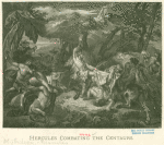 Hercules combating the centaurs