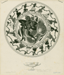 Kylix depicting Hercules wrestling with Triton