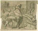 Laocoön and his sons strangled by sea serpents