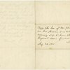 A.N.S. to Andrew Thomas McReynolds on verso of Aug 18 letter to Lincoln from McReynolds.