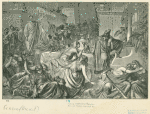 Cyrus captures Babylon (the Babylonian revellers receive Daniel's warning of destruction)