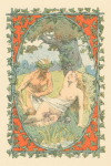 Nymph and satyr