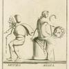 Old woman and muse Thalia