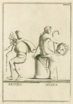 Old woman and muse Thalia