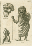 Roman comic actors in masks.