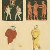 Scenes and pantomime actors of Roman comedy