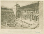 Théâtre d'Ostie et Basilique de Constantin, à Rome