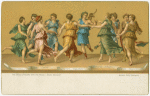 The dance of Apollo with the Muses