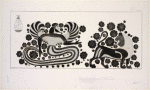 A winged ichthyomorphic [fish-form] god, perhaps Oannes, Dagon, or Cadmus