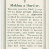 Making a hurdle.