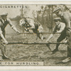 Practice for hurdling.