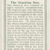 The starting box.