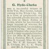 G. Hyde-Clarke