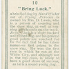 "Bring Luck,"