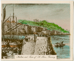 Harbour and town of St. Pierre, Guernsey.