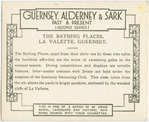 The bathing places. La Valette, Guernsey.