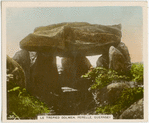 Le Trepied dolmen, Perelle, Guernsey.
