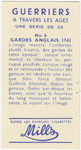 Guardes Anglais 1743.