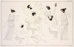 Apollo with lyre surrounded by other mythological characters