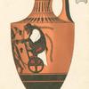Attic black-figure lekythos depicting Dionysus in a chariot pulled by a sileni team