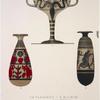 3. Early Corinthian flask ; 4. Attic black figure alabastrum [alabastron] ; Mycenaean beaker.