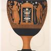 Apulian amphora : a grave temple and bearers of gifts.