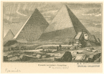 Pyramids and Sphinx--sunsetting