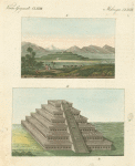 Pyramid of Quetzacoatl [Quetzalcoatl], Cholula, Mexico ; Pyramid at Papantla de Olarte, Mexico
