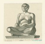 Statue of an unknown scribe in the Louvre