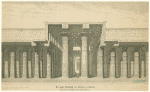 Der grosse Säulensaal des Tempels zu Karnak