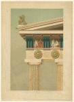 Section of Parthenon entablature and column (reconstruction)