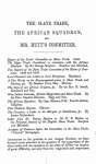 The African squadron and Mr. Hutt's committee