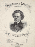Oeuvres Choisies pour Piano par Ant.Rubinstein.