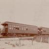 First pair of multiple unit cars run on G.E. tracks alongside of old Erie Canal, Schenectady, New York, 1897 July 16