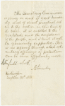 Autograph endorsement of circular to the "Loyal Women of America". Countersigned by Winfield Scott [Doc. #2486]