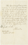 Autograph endorsement by President Lincoln of circular to the "Loyal Women of America". Countersigned by Winfield Scott