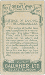 Method of landing at the Darndanelles.