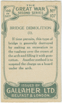 Bridge demolition.
