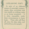 Life saving raft.