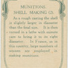 Munitions shell making.