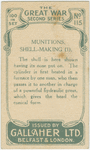 Munitions shell making.