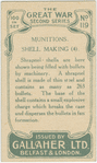 Munitions shell making.